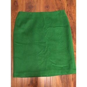 Talbots Kelly Green Polyester pencil Skirt